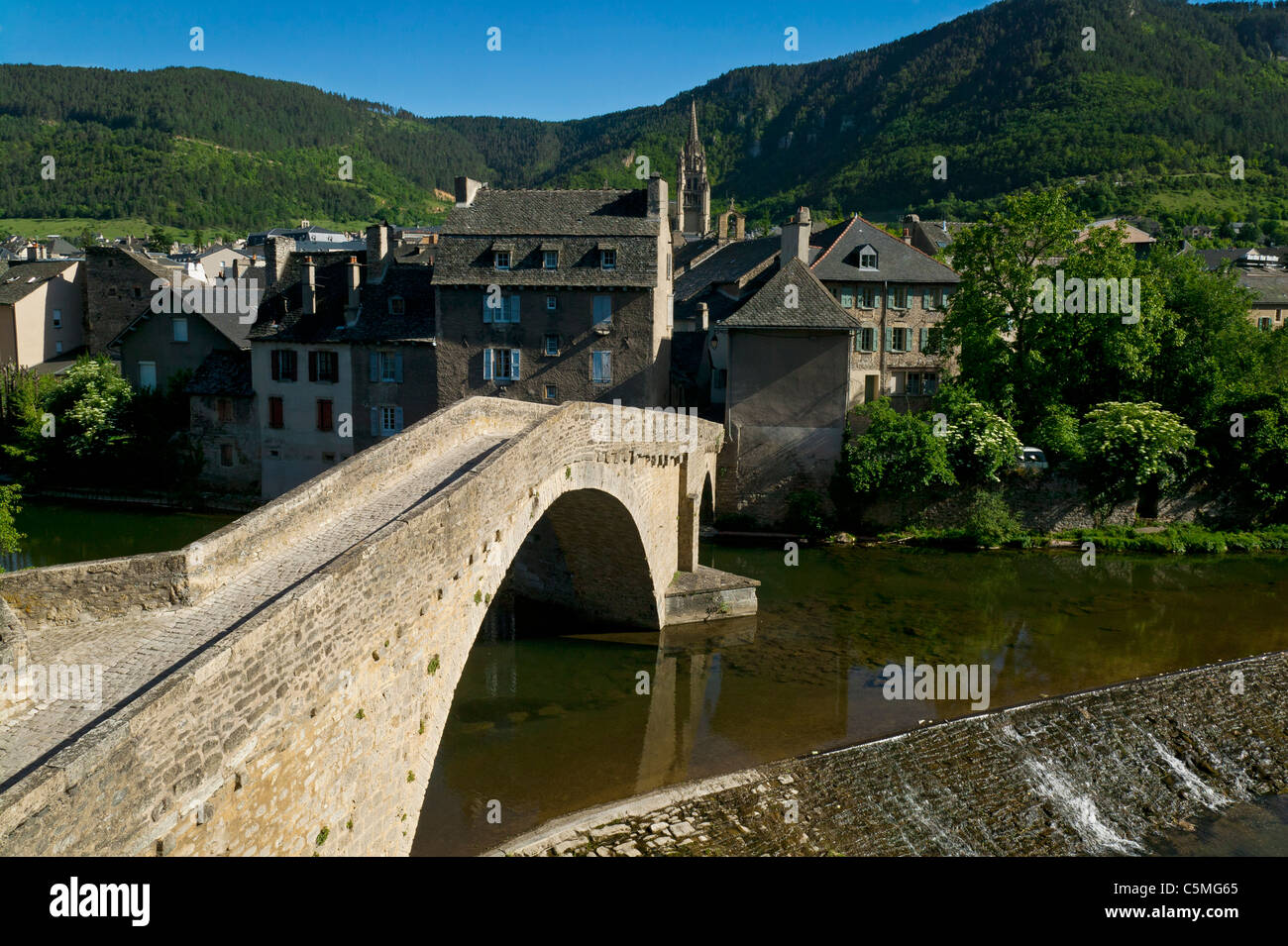 Pont de Notre-Dame, MENDE, Lozère, Languedoc Roussillon, France Banque D'Images