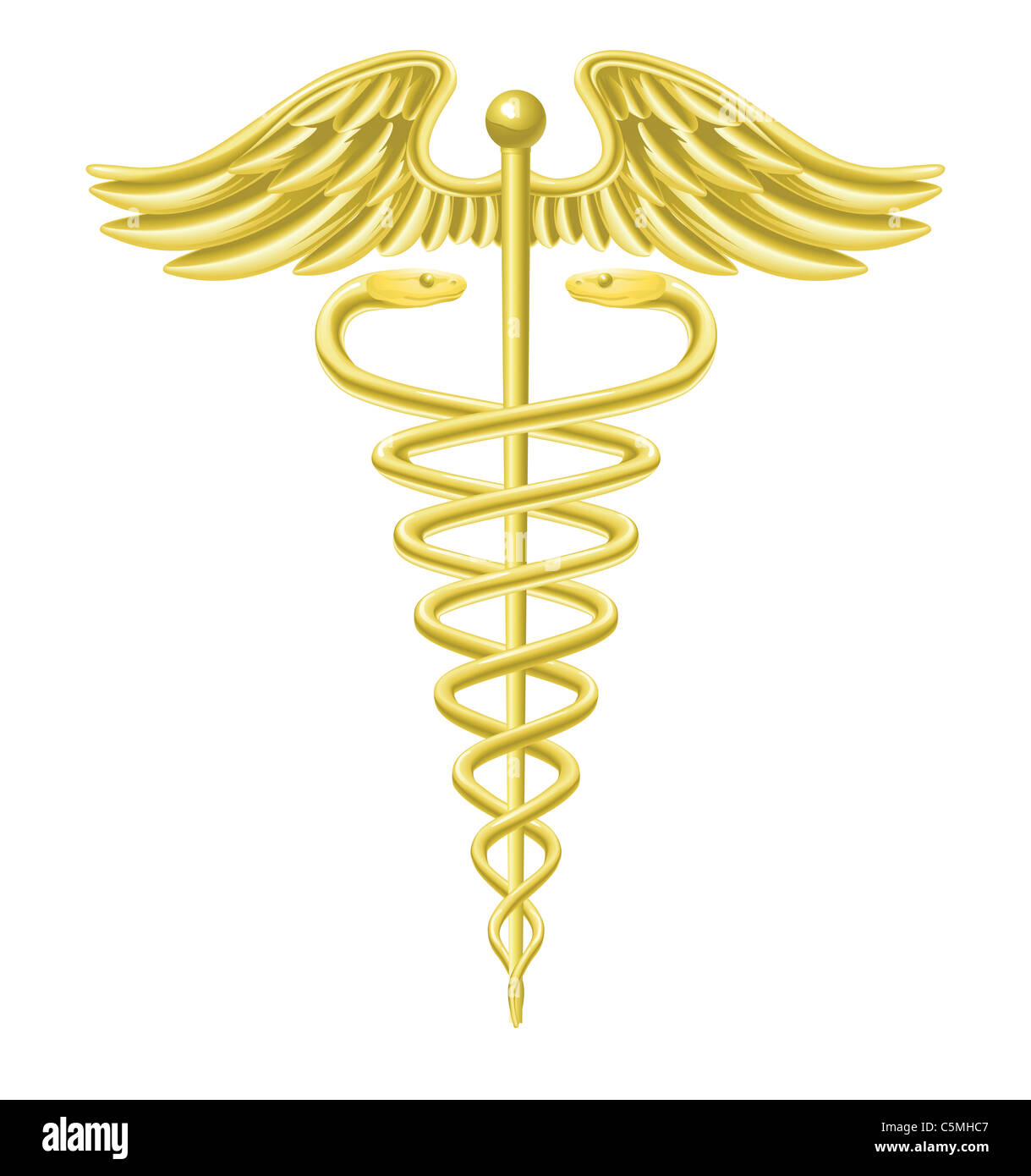Une Illustration D Un Caducee D Or Symbole Du Medecin Photo Stock Alamy Une Illustration D Un Caducee D Or Symbole Du Medecin Photo Stock Alamy