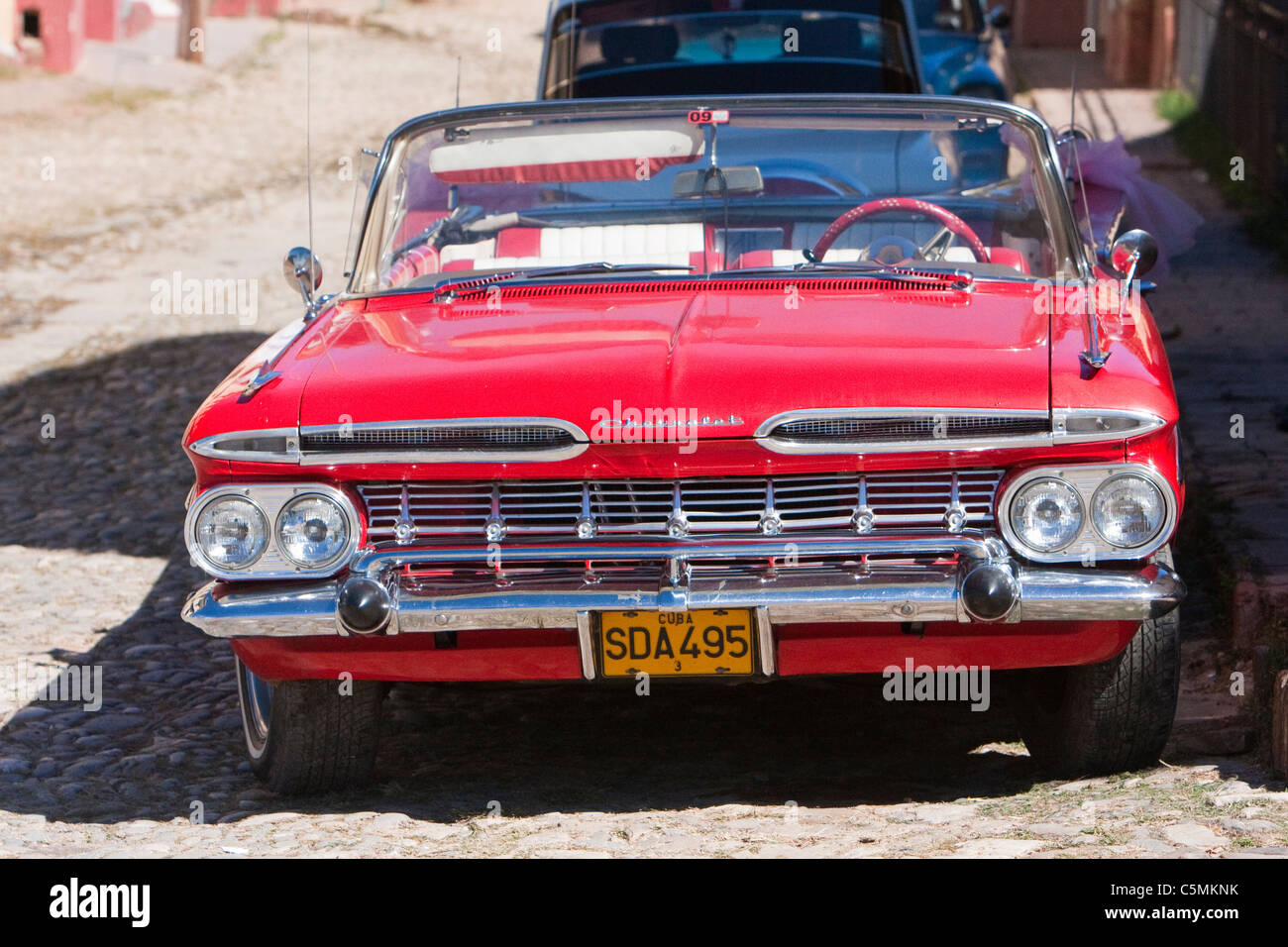Trinidad, Cuba. 1959 Chevrolet Impala. Banque D'Images