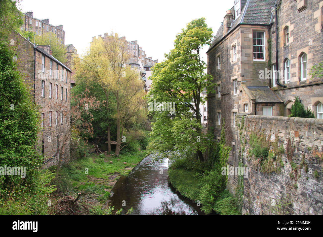 River Leith, Édimbourg, Écosse, Royaume-Uni Banque D'Images