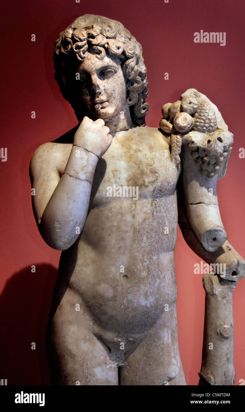 Horus 2 Romain 100 ANNONCE Perge Perge dieu grec de la mort et le Silence La Turquie Banque D'Images