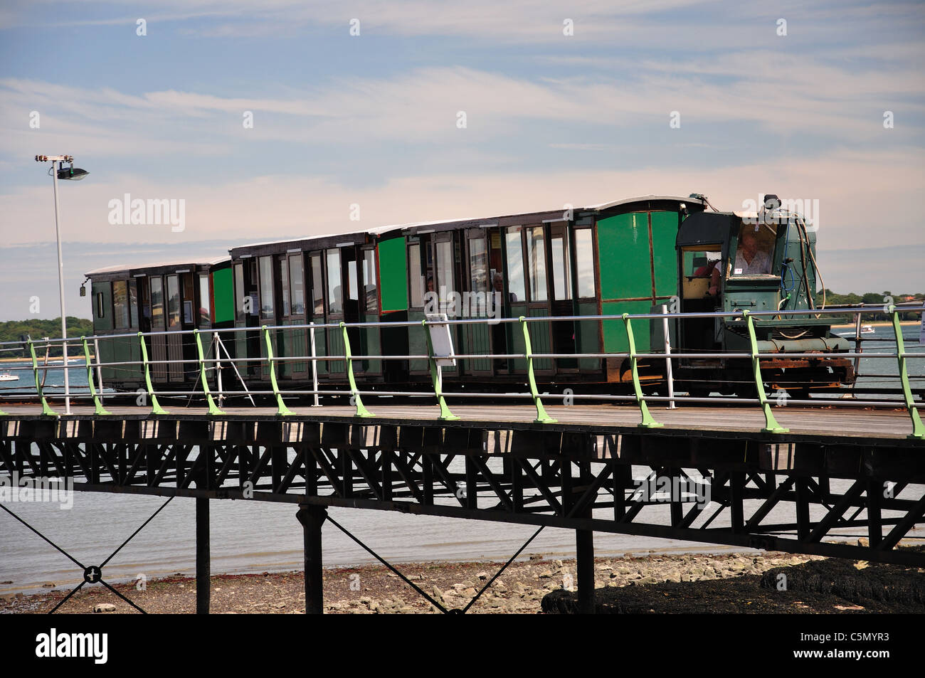 La Jetée de Hythe, Hythe, nouveau Forest District, Hampshire, Angleterre, Royaume-Uni Banque D'Images