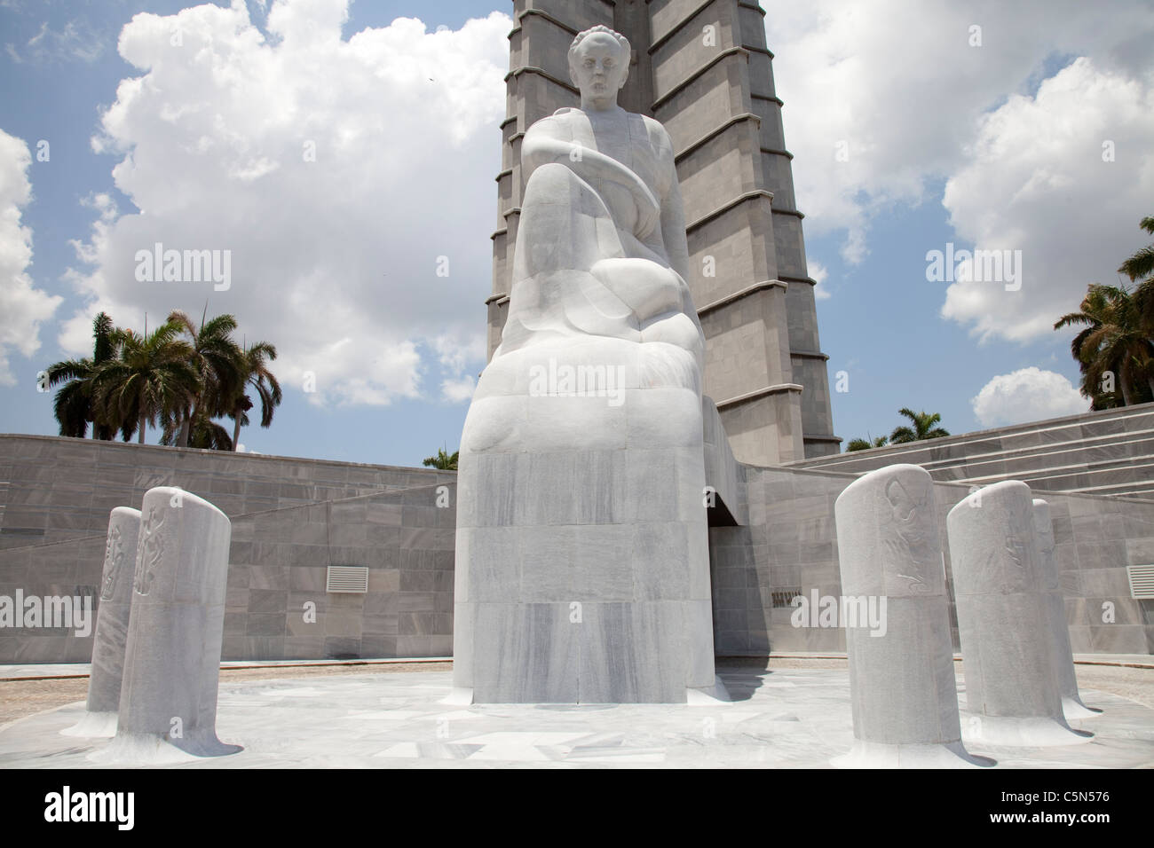 Le Jose Martí statue Place de la Révolution à La Havane Habana Cuba Banque D'Images