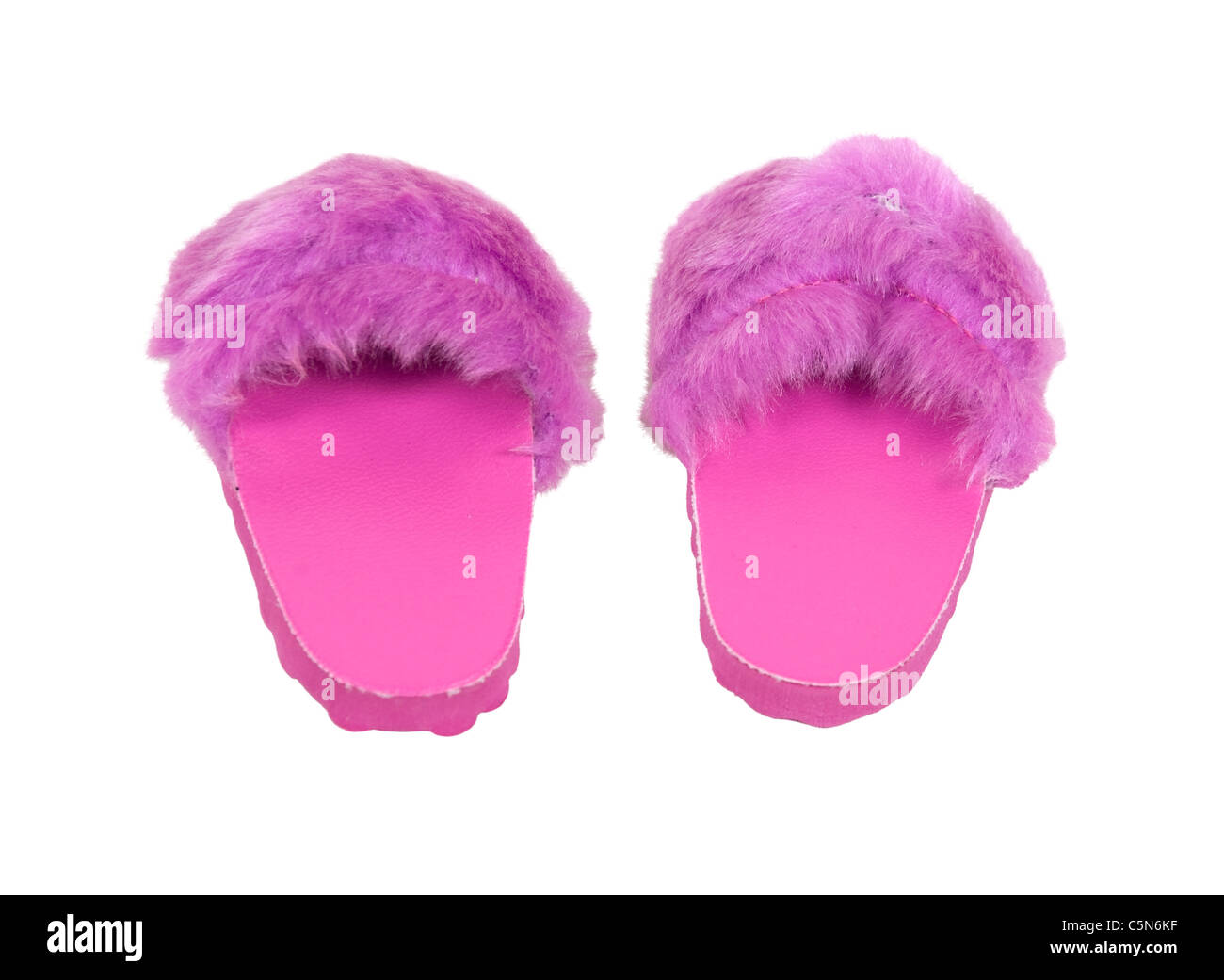 Chaussons rose floue prêt à porter à la maison lorsque vous détendre dans le luxe - chemin inclus Banque D'Images