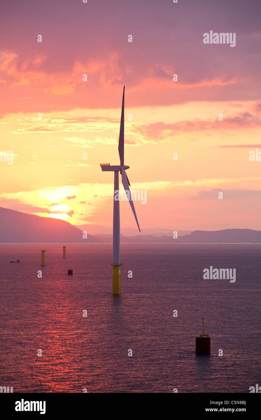 L'éolien offshore Walney, Cumbria, UK. Banque D'Images