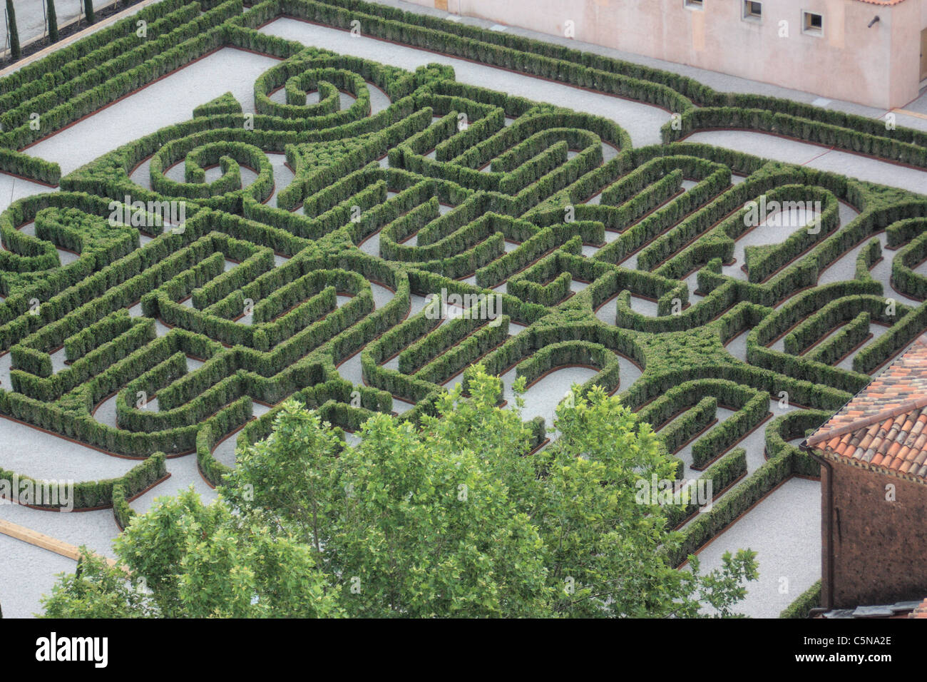 Borges Labyrinthe (Labirinto Borges) à Isola di San Giorgio Maggiore Island, Venise Banque D'Images