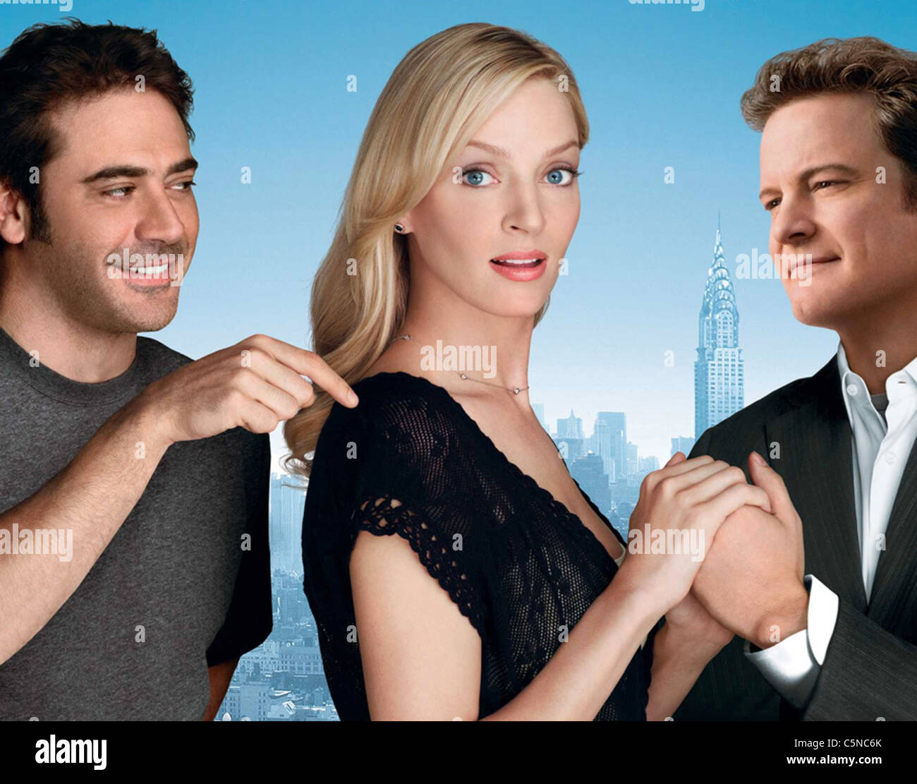 2007 mari accidentel Yari Films Production avec Jeffrey Dean Morgan (à gauche) Uma Thurman et Colin Firth Banque D'Images