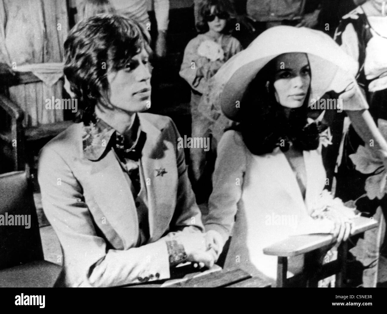 Mariage et Mick Jagger Bianca Jagger, 70 Banque D'Images