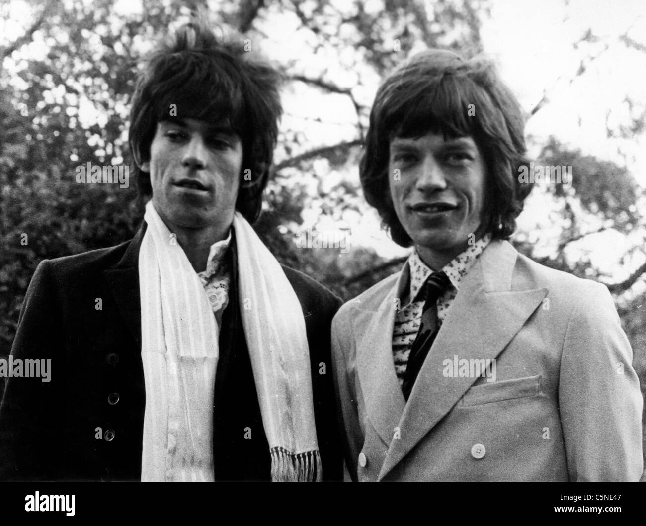 Mick Jagger, Keith Richards, 1970 Banque D'Images