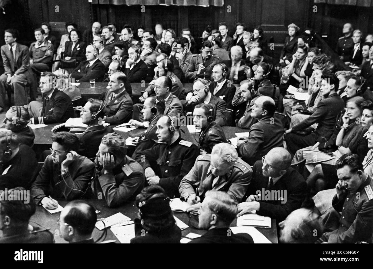 Procès de Nuremberg, 1946 Banque D'Images