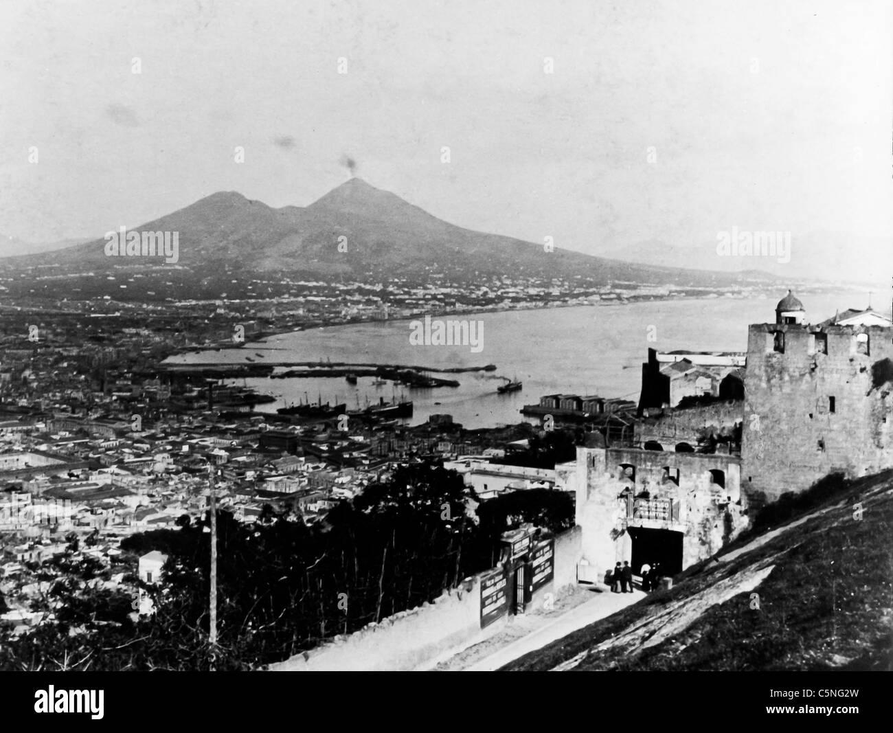 Vue de Naples, 1905 Banque D'Images