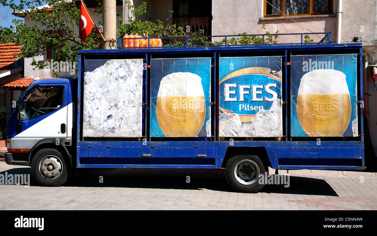 Bière turc van de livraison Banque D'Images