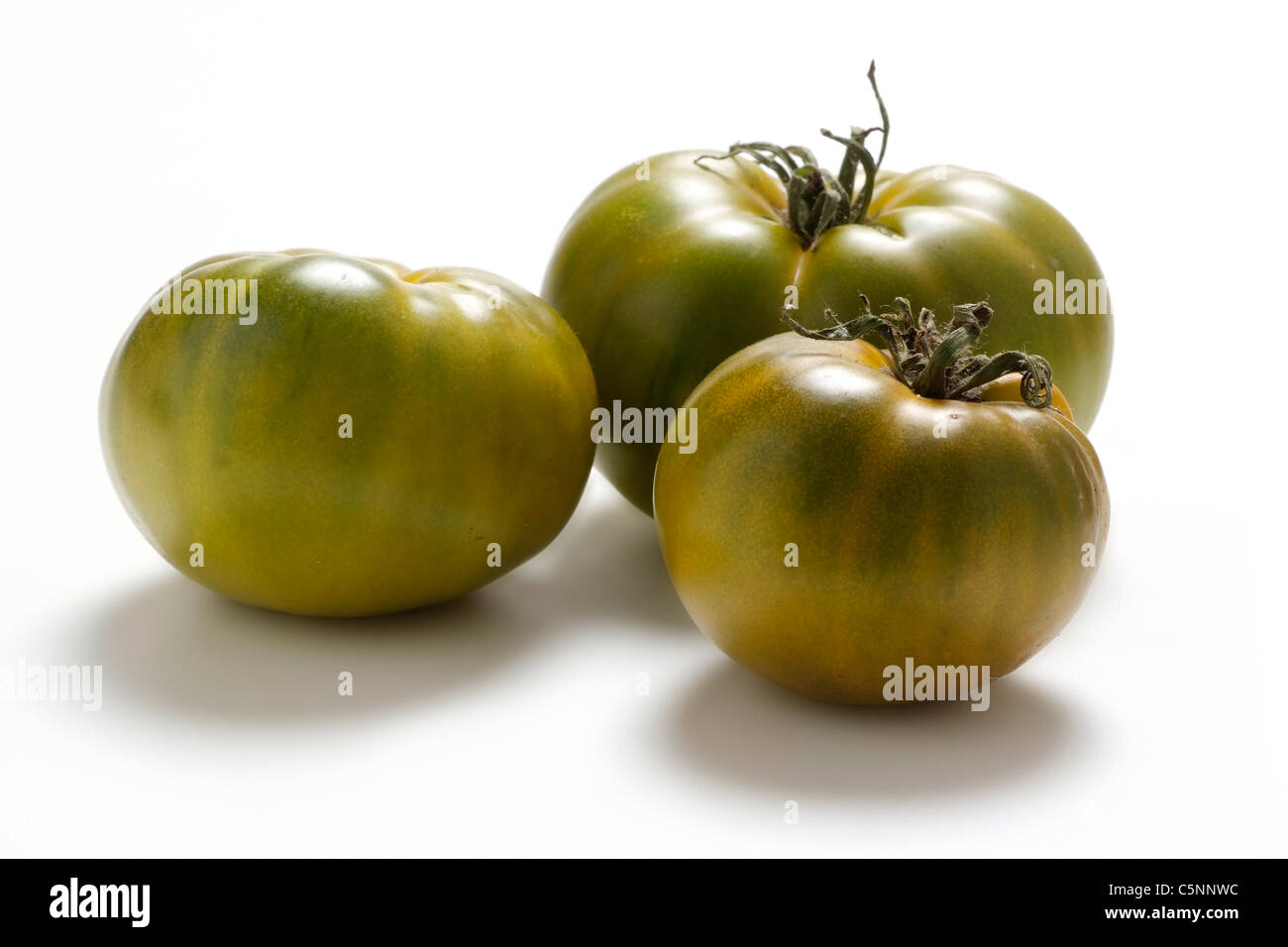 Variétés de tomates : Evergreen Banque D'Images