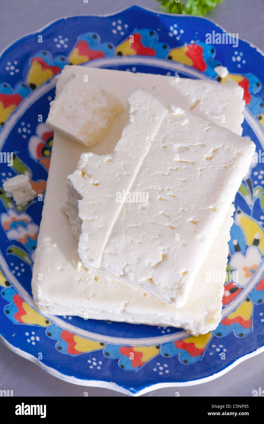 De fromage de brebis (Feta) Banque D'Images