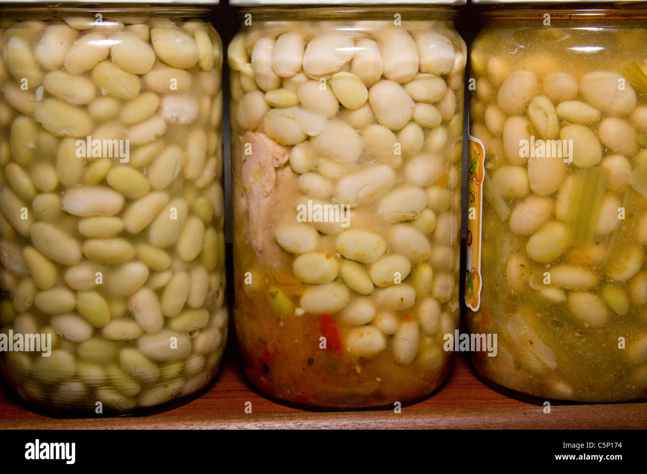 Les légumes en conserve traditionnelle. La Rioja. L'Espagne. Banque D'Images