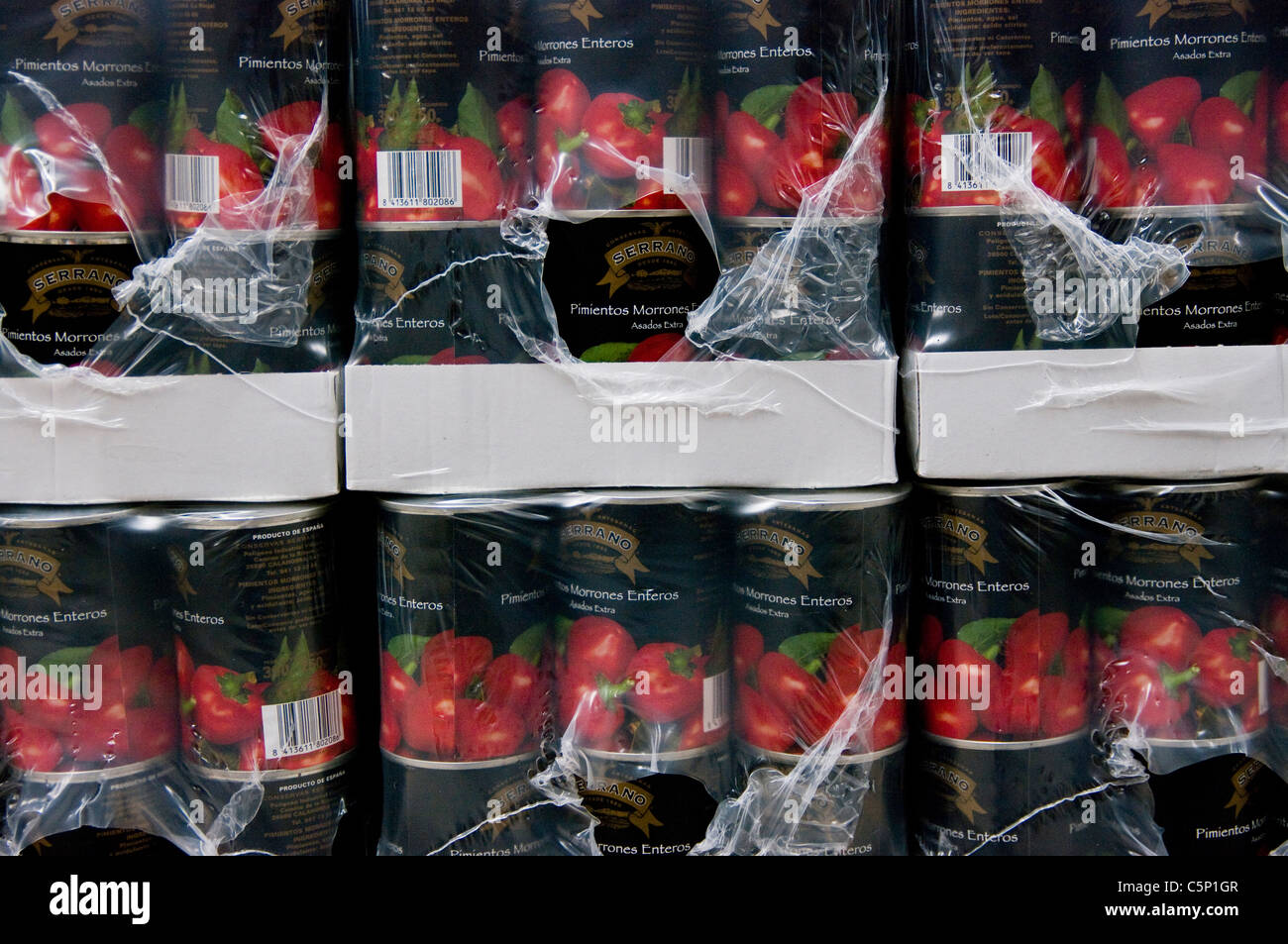 Les légumes en conserve traditionnelle. La Rioja. L'Espagne. Banque D'Images