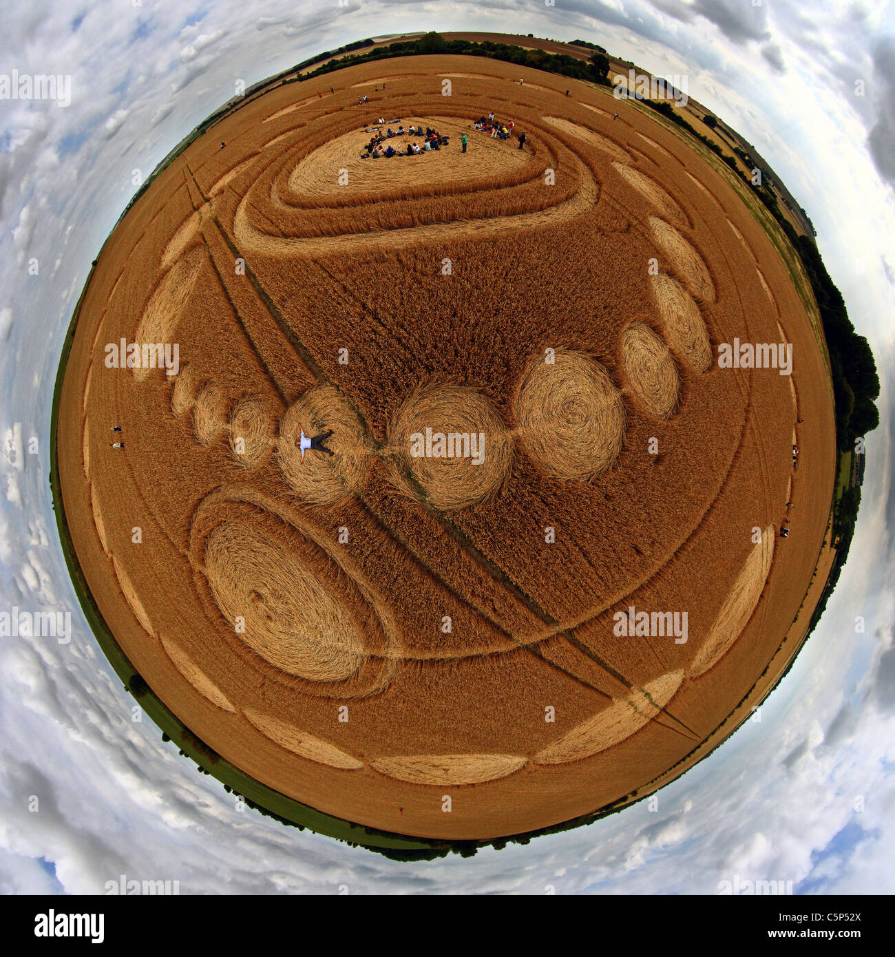 Près de crop circle Avebury dans le Wiltshire UK Banque D'Images