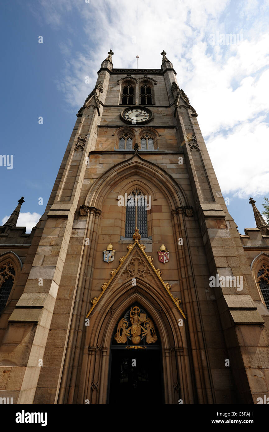 La tour de la cathédrale de Blackburn Banque D'Images