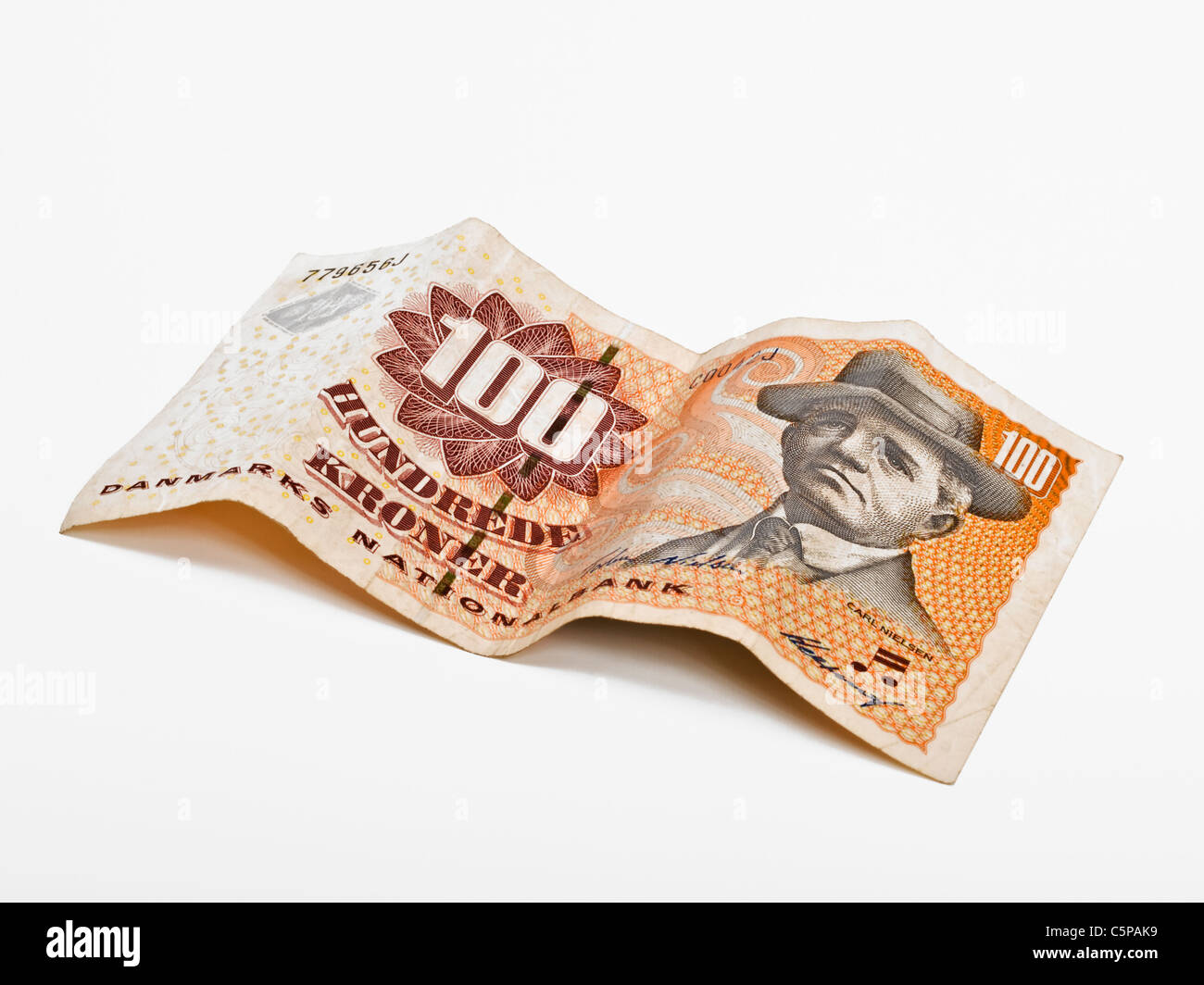 Von Detailansicht dänischen 100 Kronen | photo de détail 100 couronnes danoises Banque D'Images