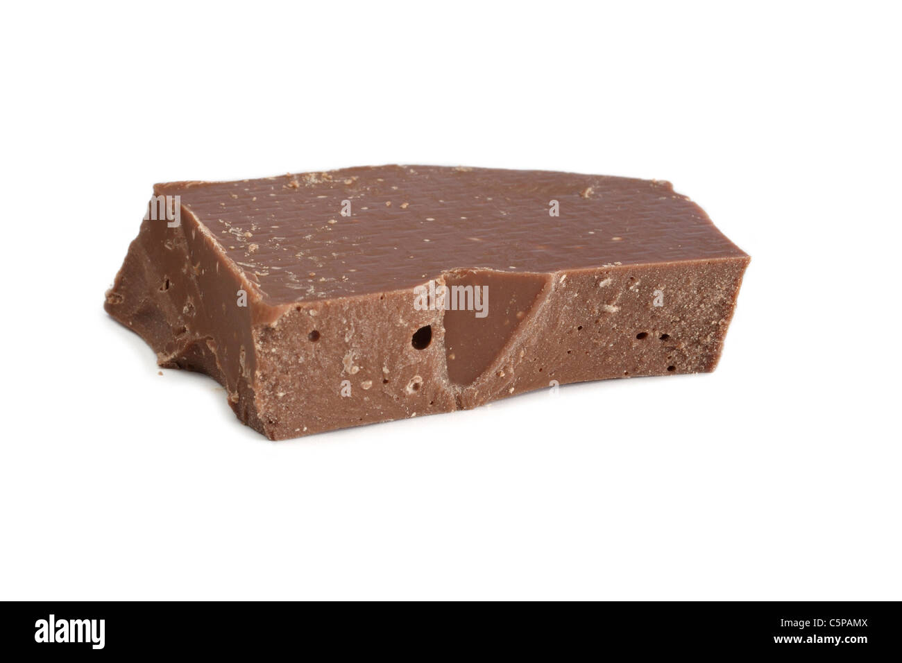 Morceaux de chocolat cassé Banque D'Images
