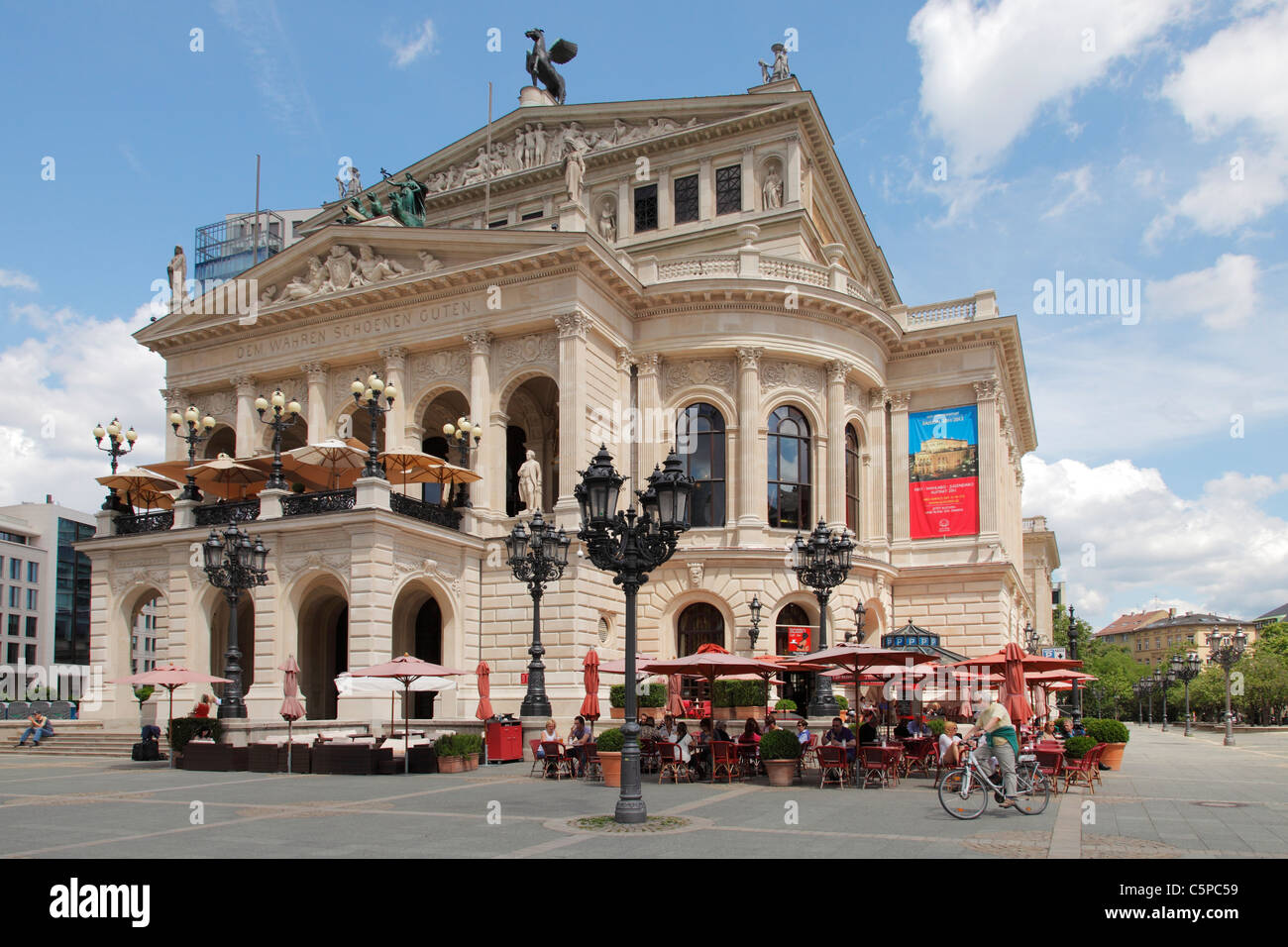 Alte Oper à Francfort-sur-Main, Allemagne ; Alte Oper de Francfort am Main Banque D'Images