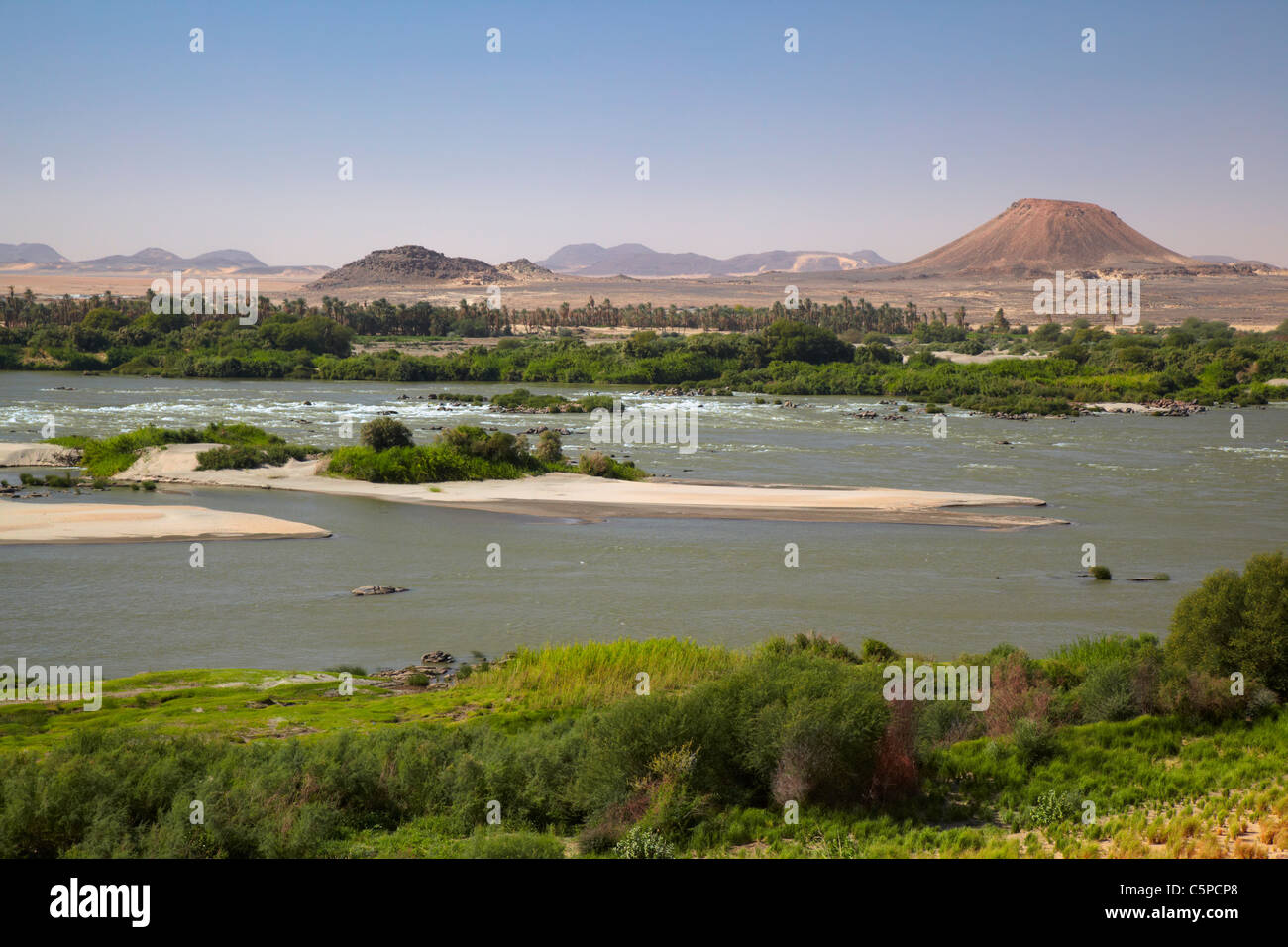 Troisième cataracte du Nil, le nord du Soudan, Afrique Banque D'Images
