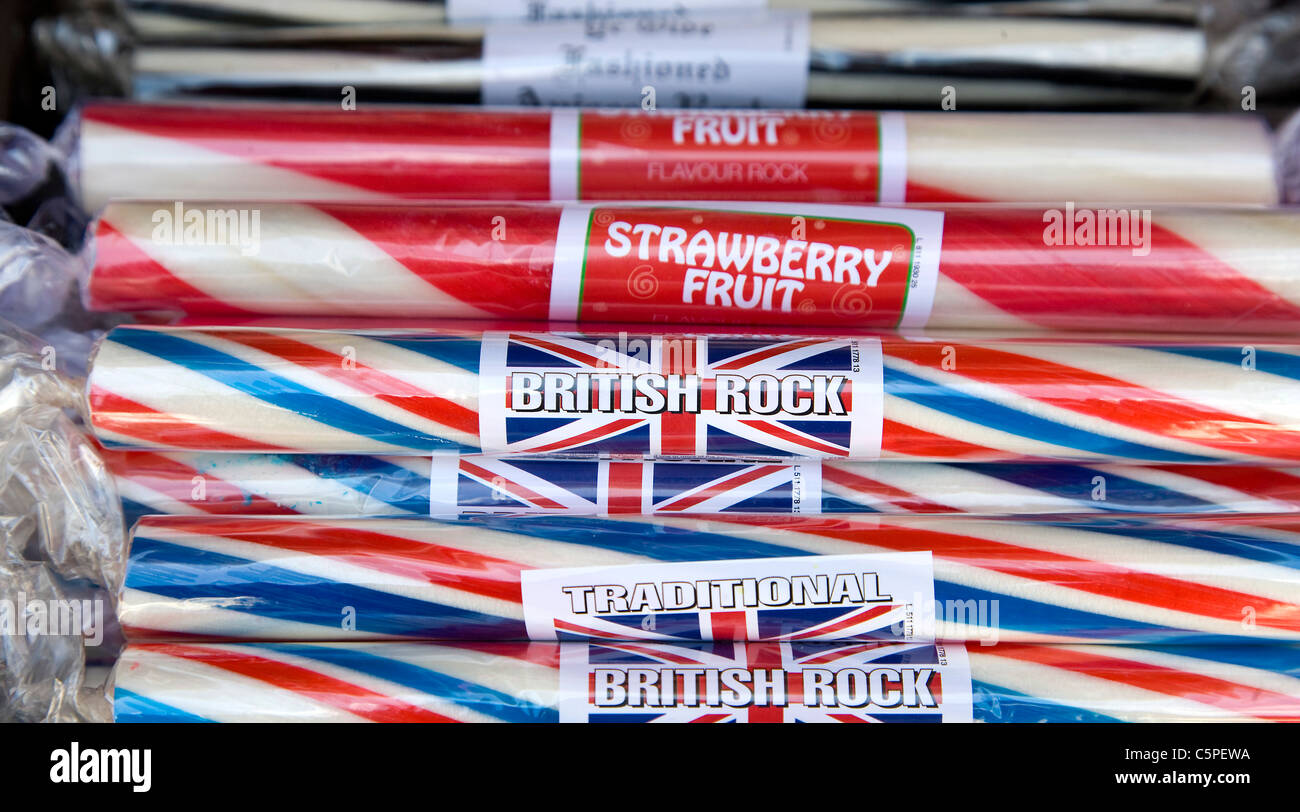 Bois de la station Rock Banque D'Images