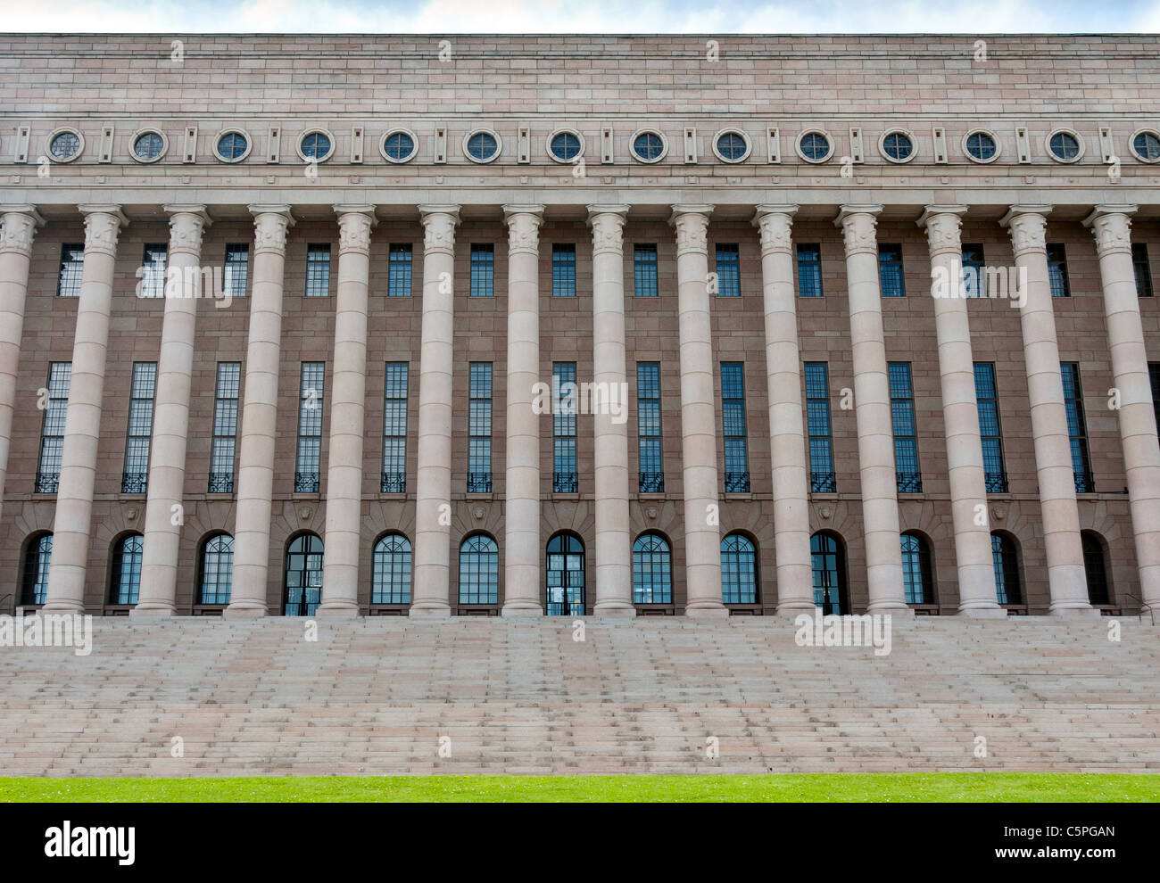 Le bâtiment du parlement finlandais à Helsinki, Finlande Banque D'Images