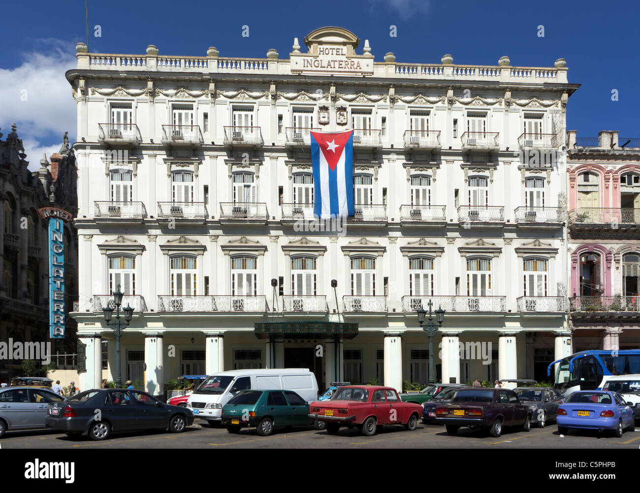 L'hôtel Inglaterra, La Havane, Cuba Banque D'Images