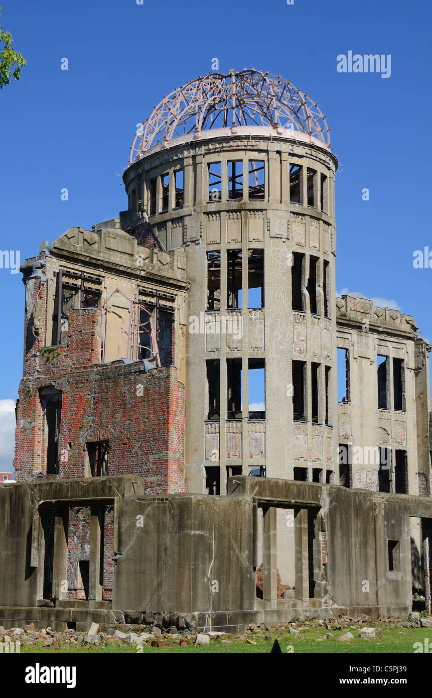 Hiroshima, à l'Atomic dome. Banque D'Images
