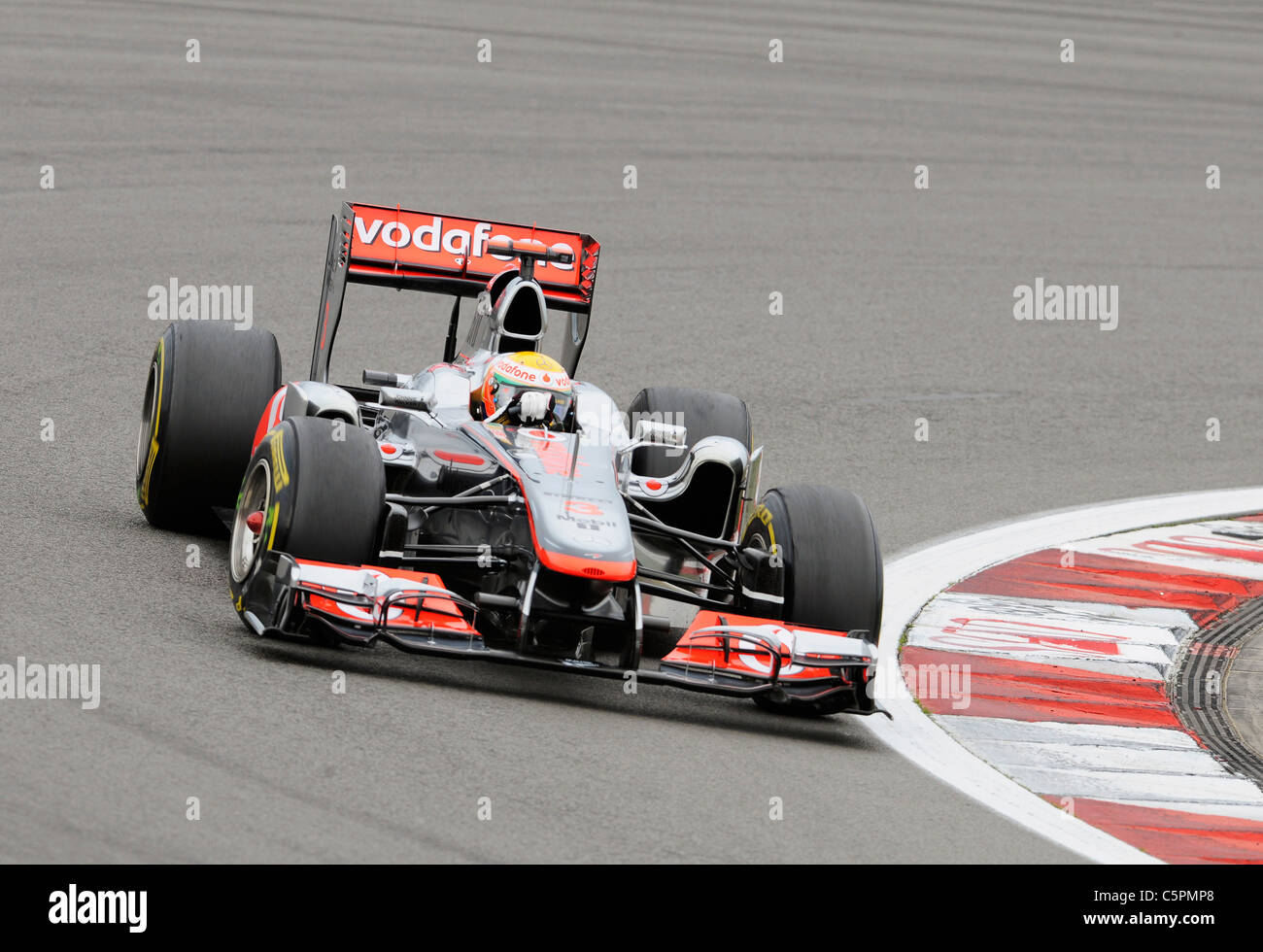 Lewis Hamilton (GBR) McLaren Mercedes, au cours du Grand Prix de Formule 1 Allemand au Nürburgring Banque D'Images
