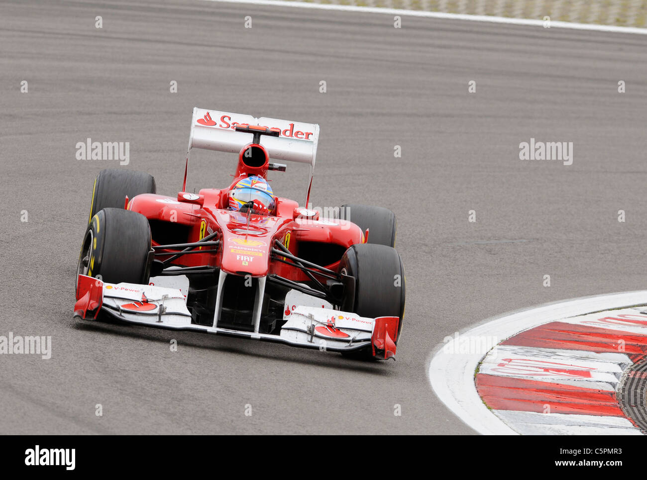 Fernando Alonso (ESP) Ferrari, au cours de la German Grand Prix de Formule 1 au Nürburgring Banque D'Images