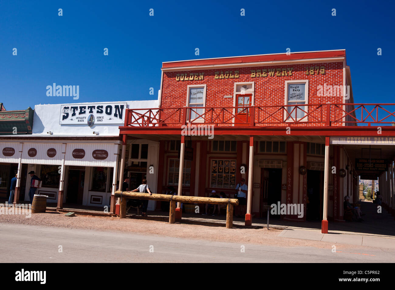 Golden Eagle Brewery, Allen Street, Tombstone, Arizona, États-Unis d'Amérique Banque D'Images
