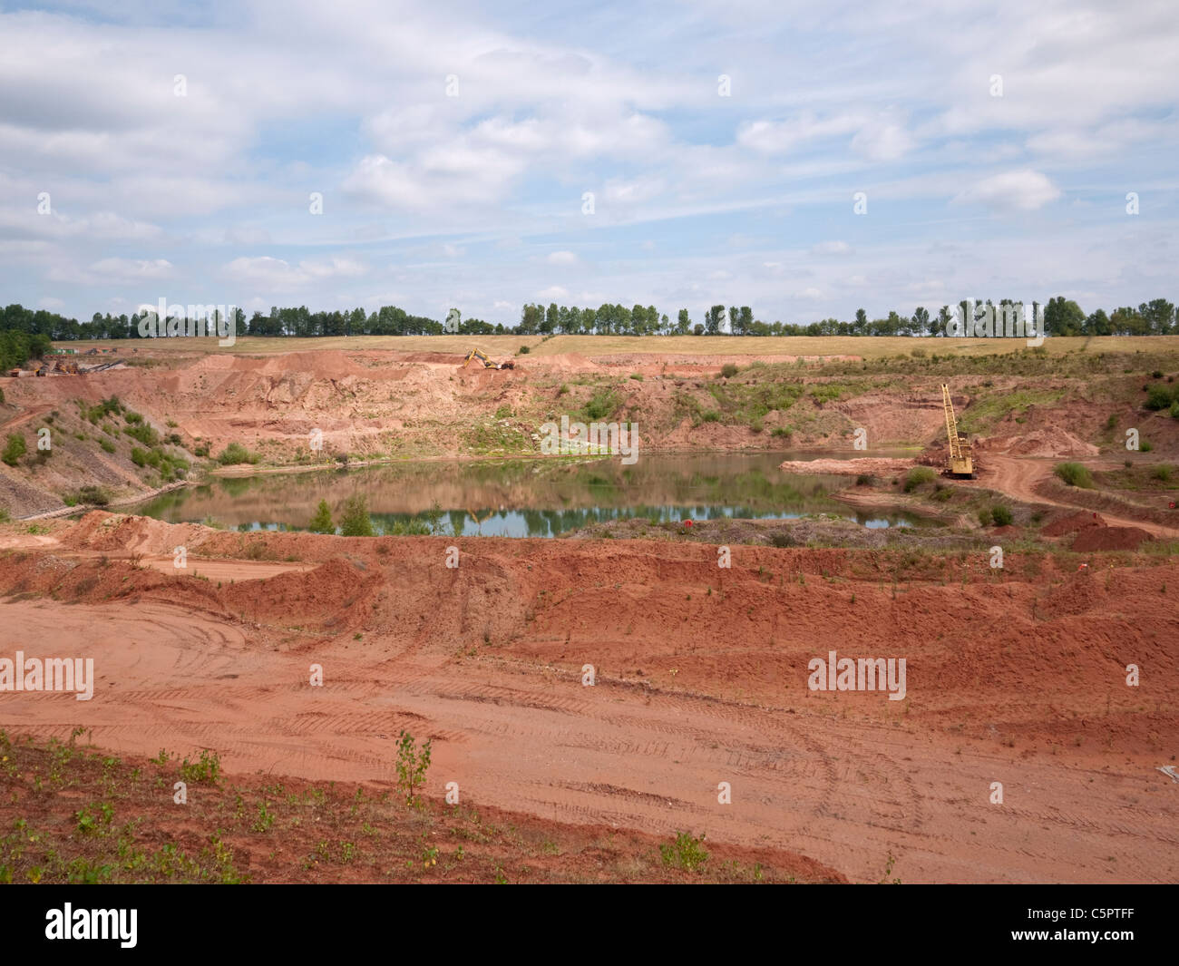 Sablière exploité par Tarmac plc dans le sud du village d'Seisdon Staffordshire Banque D'Images