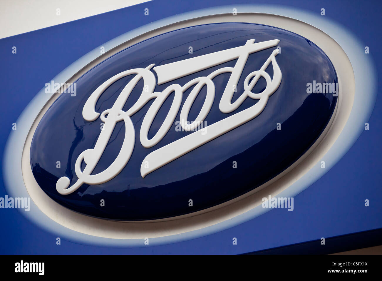 Logo Boots the Chemist Banque D'Images