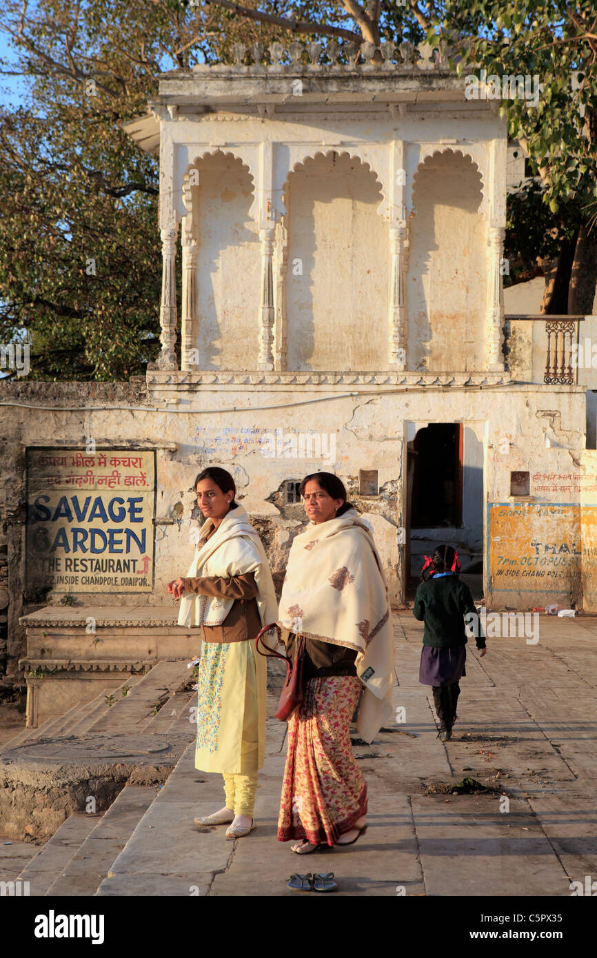 Gangaur ghat, Udaipur, Inde Banque D'Images