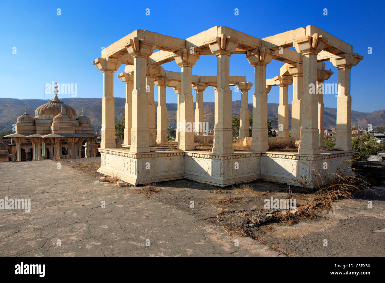 Chattri (tombeaux royaux), Jaipur, Inde Banque D'Images