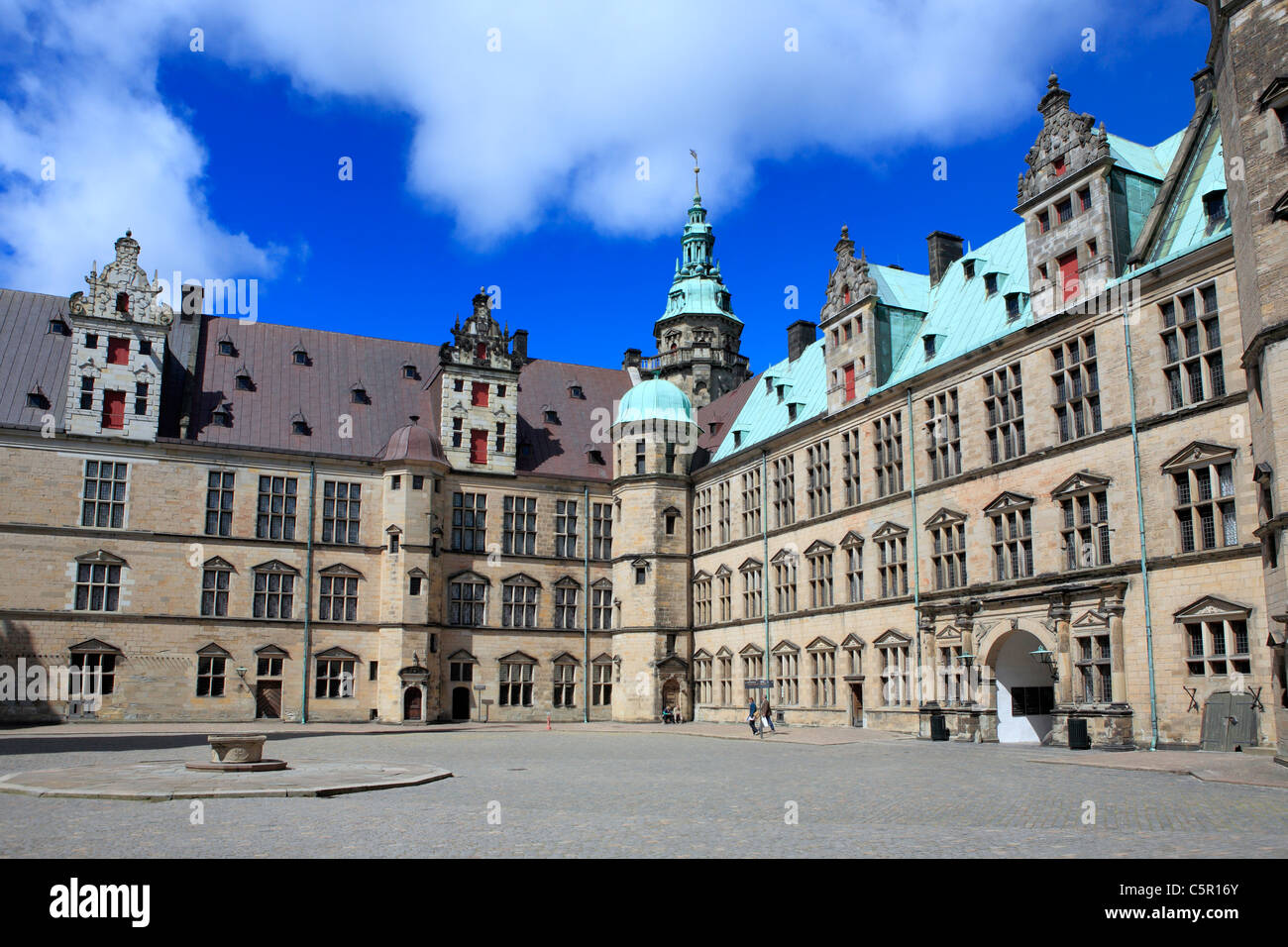 Palais de Kronborg (hameaux) Château d'Elseneur, 1574-1585, Helsingor, Danemark, Nouvelle-Zélande Banque D'Images