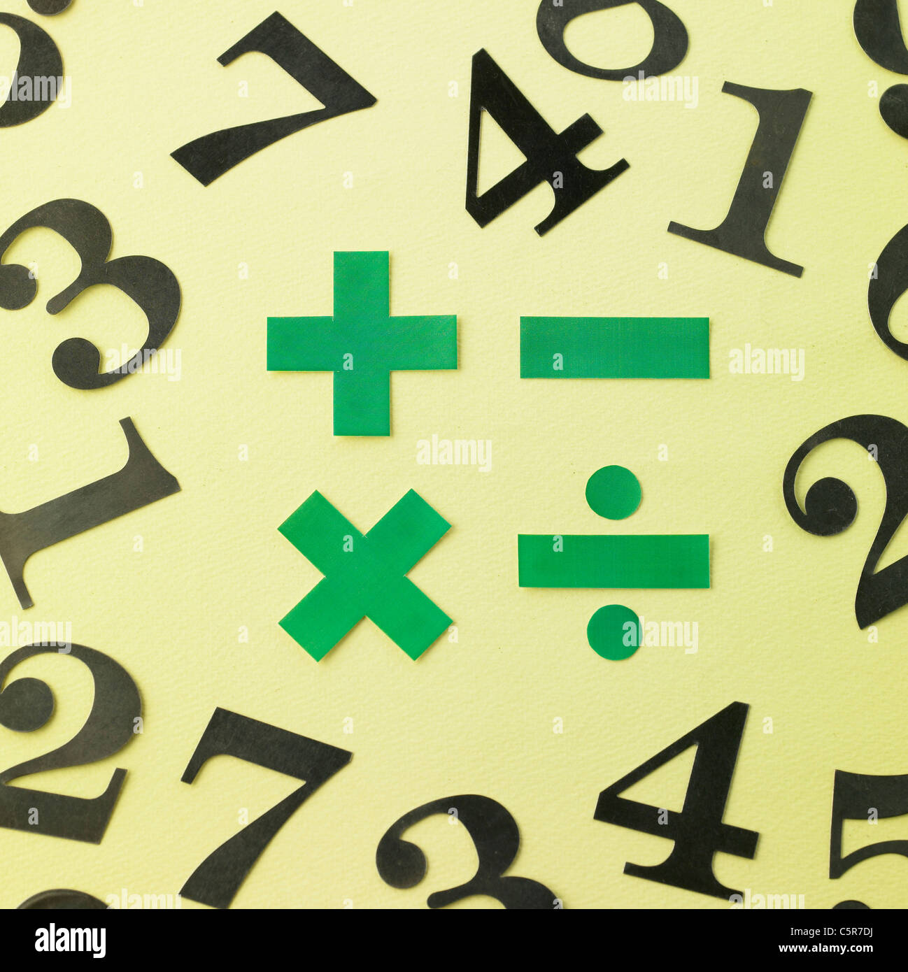 Chiffres et signes Banque D'Images