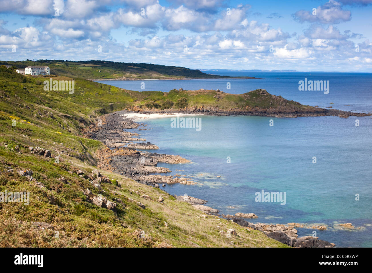 Chynalls Point ; nr Coverack, Cornwall Banque D'Images