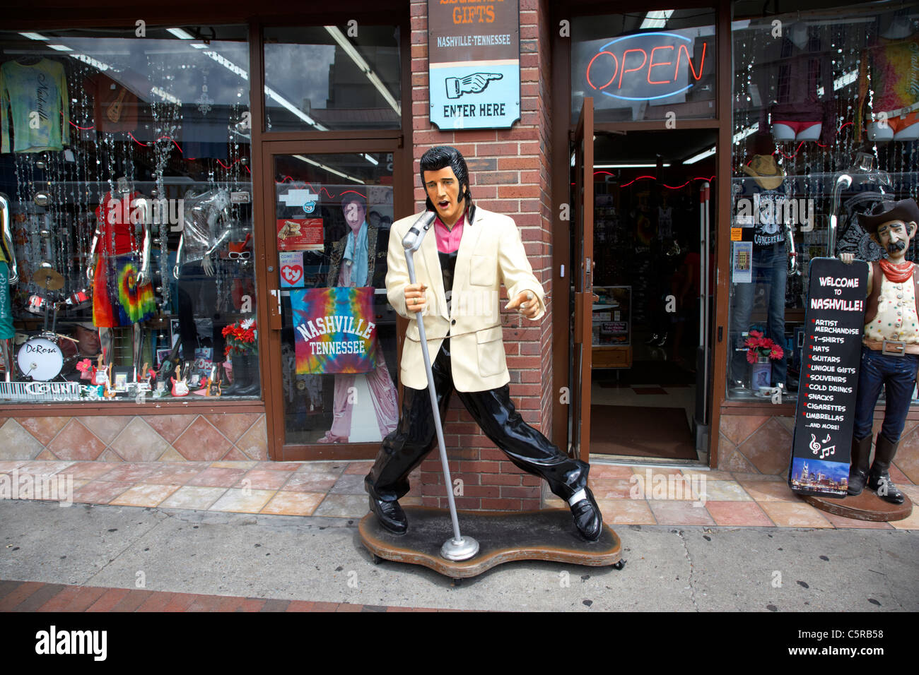 Boutique de souvenirs elvis Banque de photographies et d’images à haute