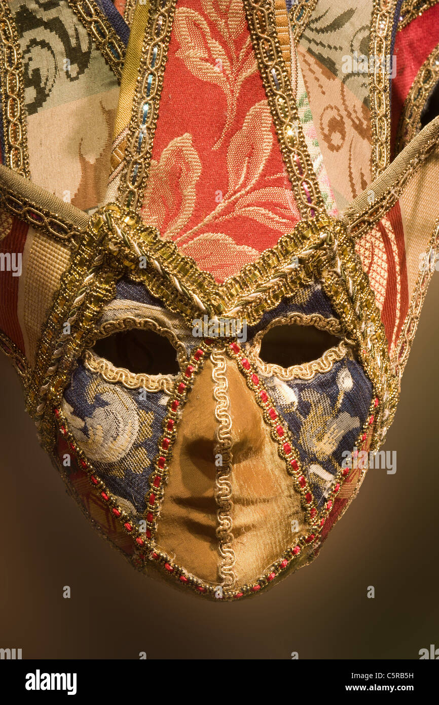 Masque de Venise de textiles Banque D'Images