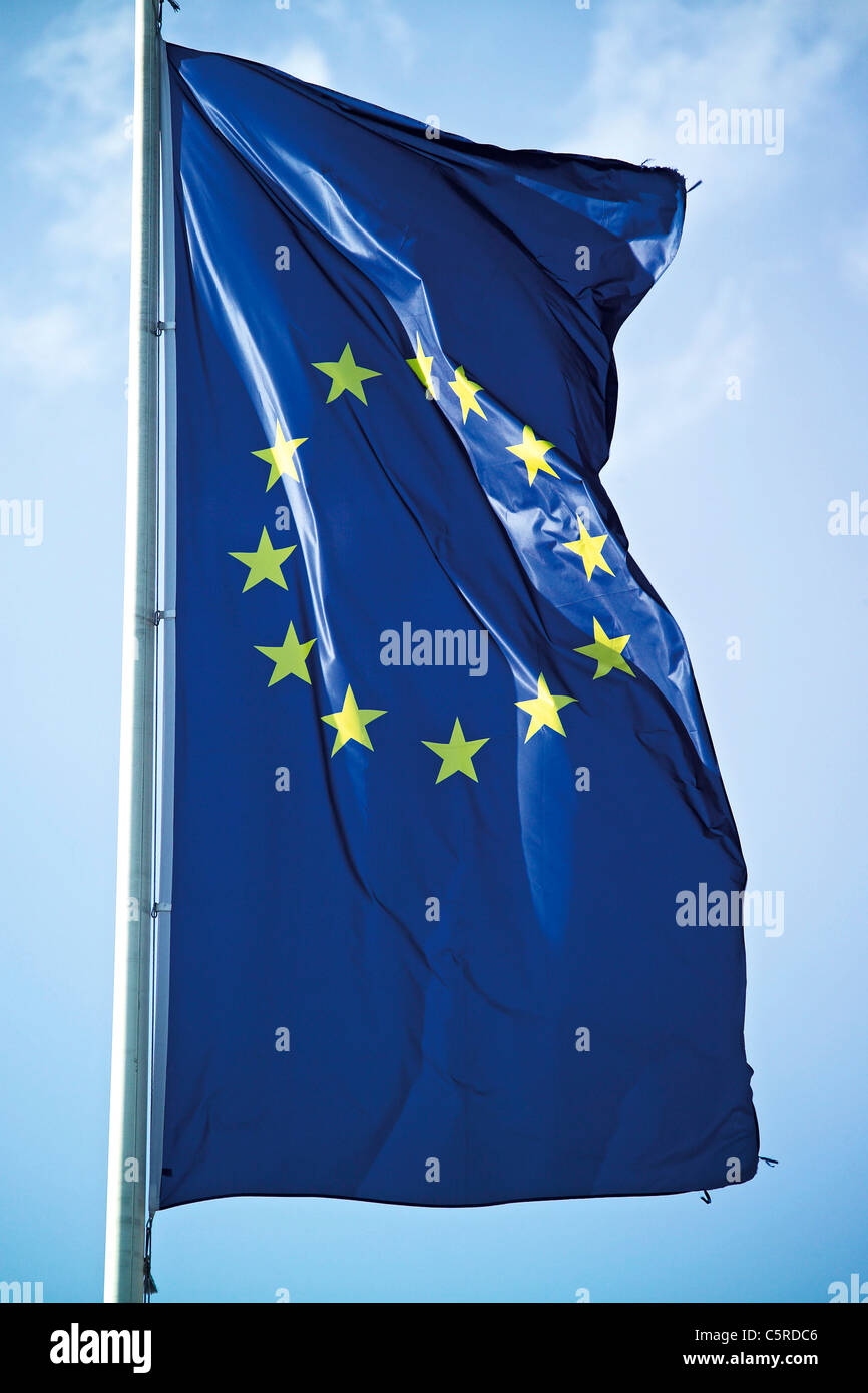 Flagg de l'Union européenne Banque D'Images
