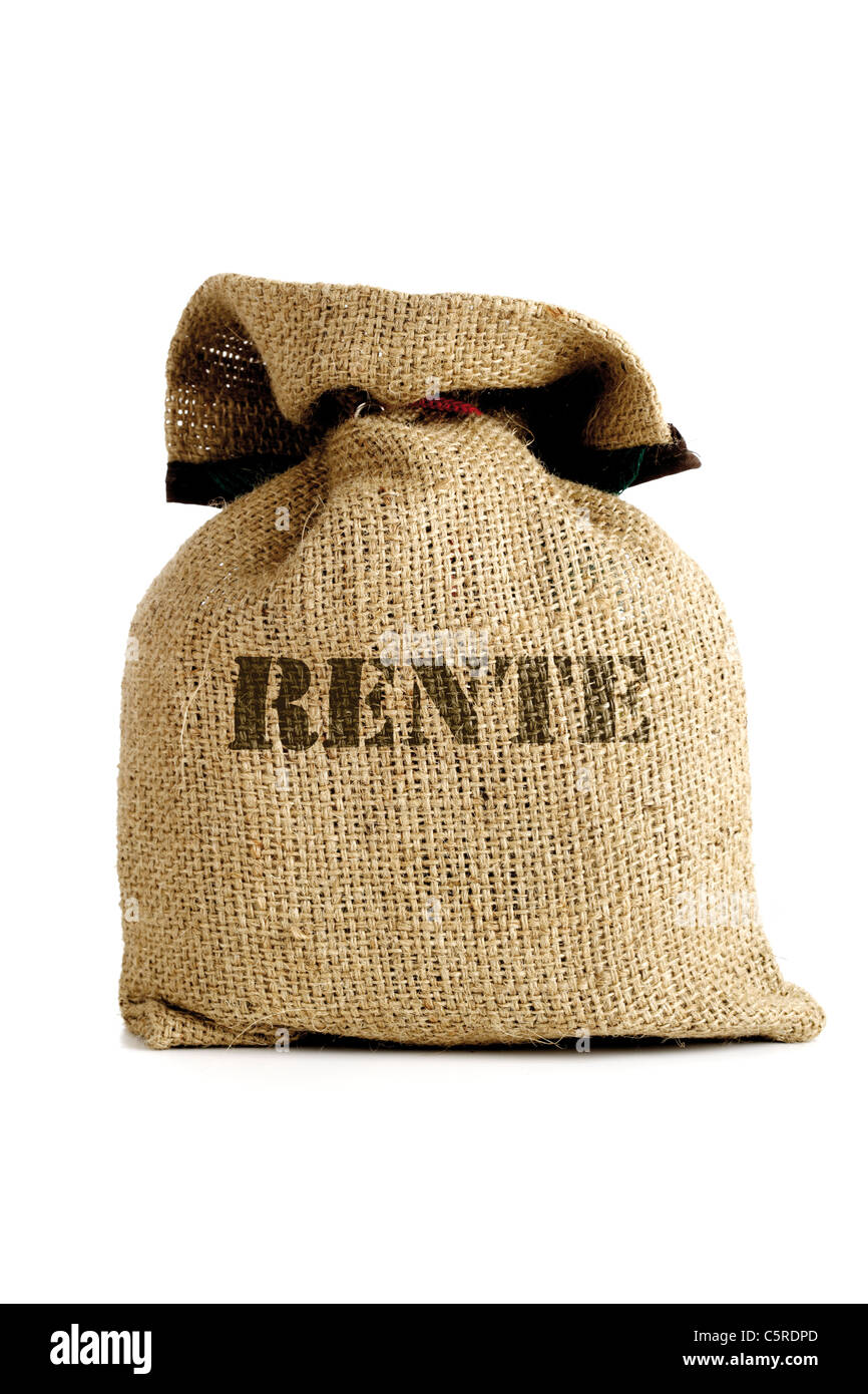 Seul sac de toile, symbole photo pour les régimes Banque D'Images