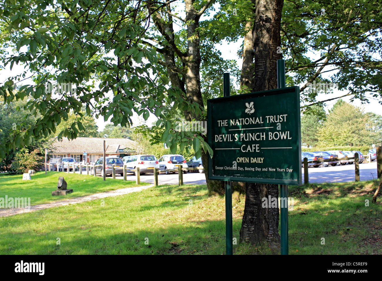 NT Devil's Punch Bowl Cafe, Hindhead Surrey England UK Banque D'Images