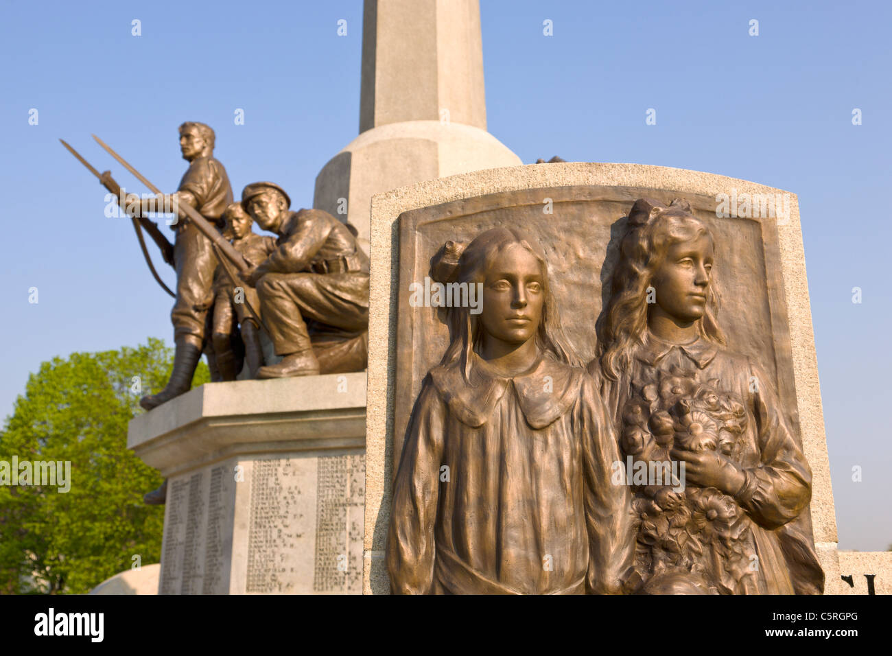 Monument commémoratif de guerre, Port Sunlight, Wirral, Angleterre Banque D'Images