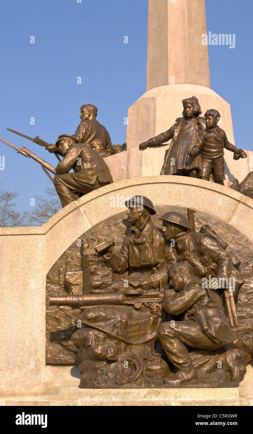 Monument commémoratif de guerre, Port Sunlight, Wirral, Angleterre Banque D'Images