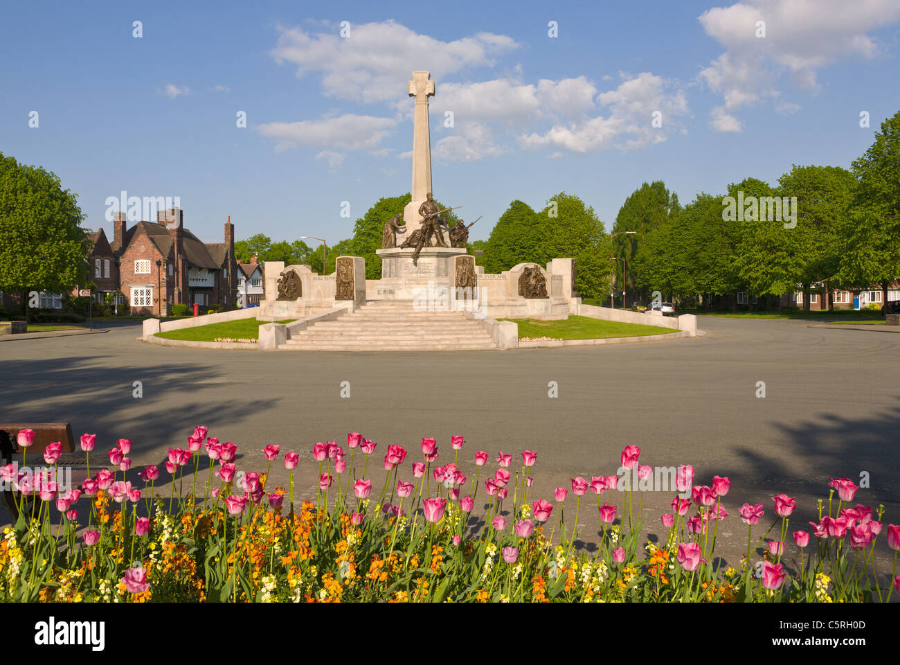 Monument commémoratif de guerre, Port Sunlight, Wirral, Angleterre Banque D'Images
