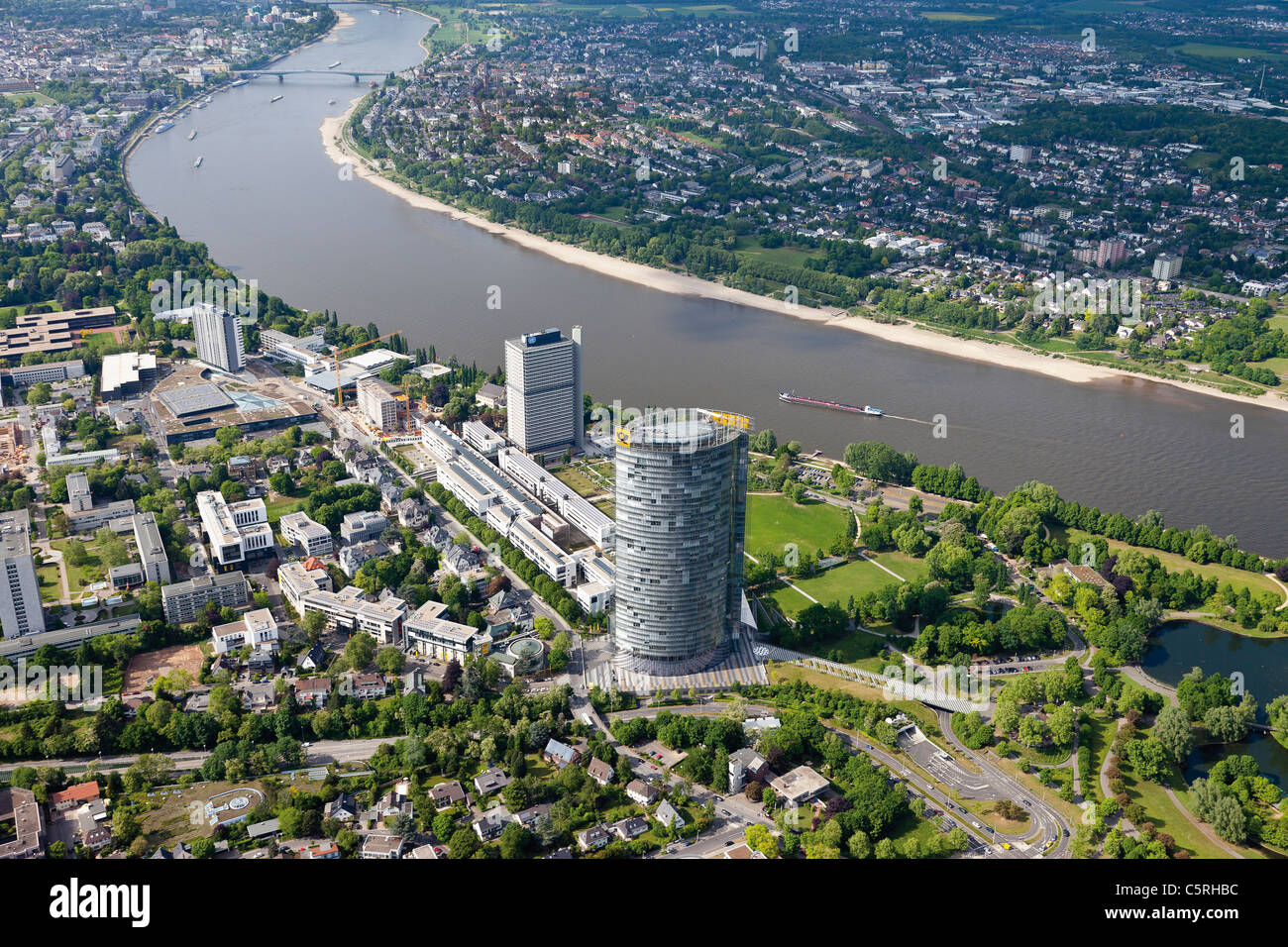 L'Europe, l'Allemagne, en Rhénanie du Nord-Westphalie, Bonn, Bonn-Beul, Rheinland, vue de la tour de la poste Banque D'Images