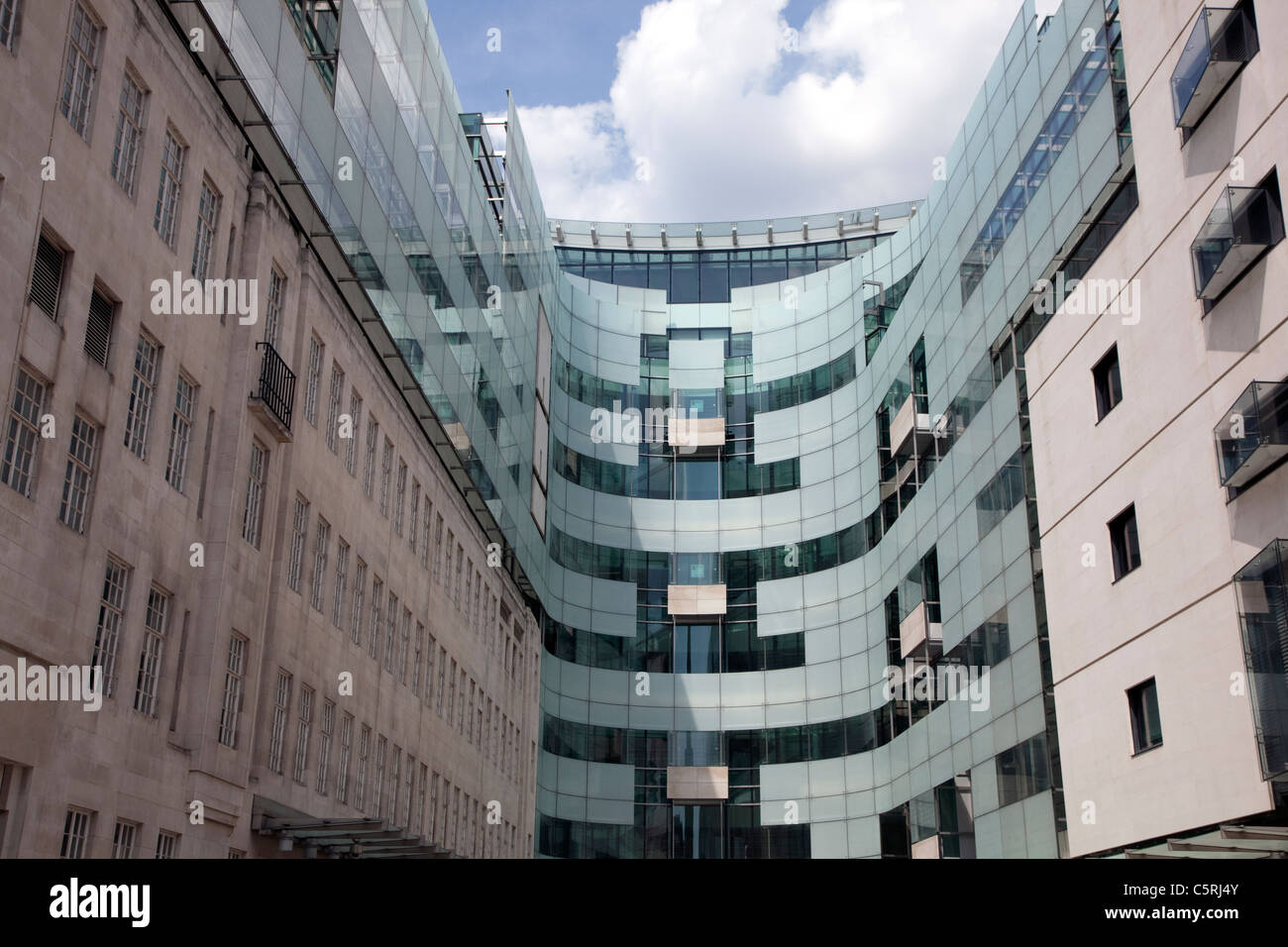 Nouveau bâtiment BBC Broadcasting House, Londres Banque D'Images